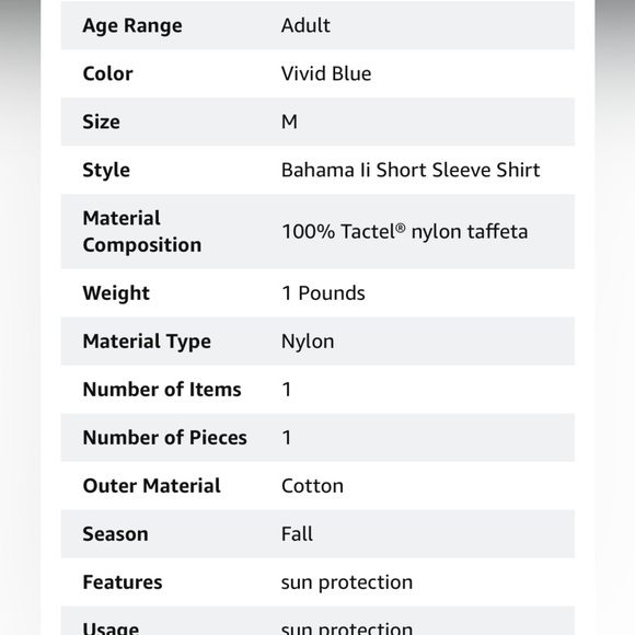 Columbia PFG Bahama II UPF 30 Short Sleeve Fishing Shirt Bonehead blue vented - Picture 6 of 15